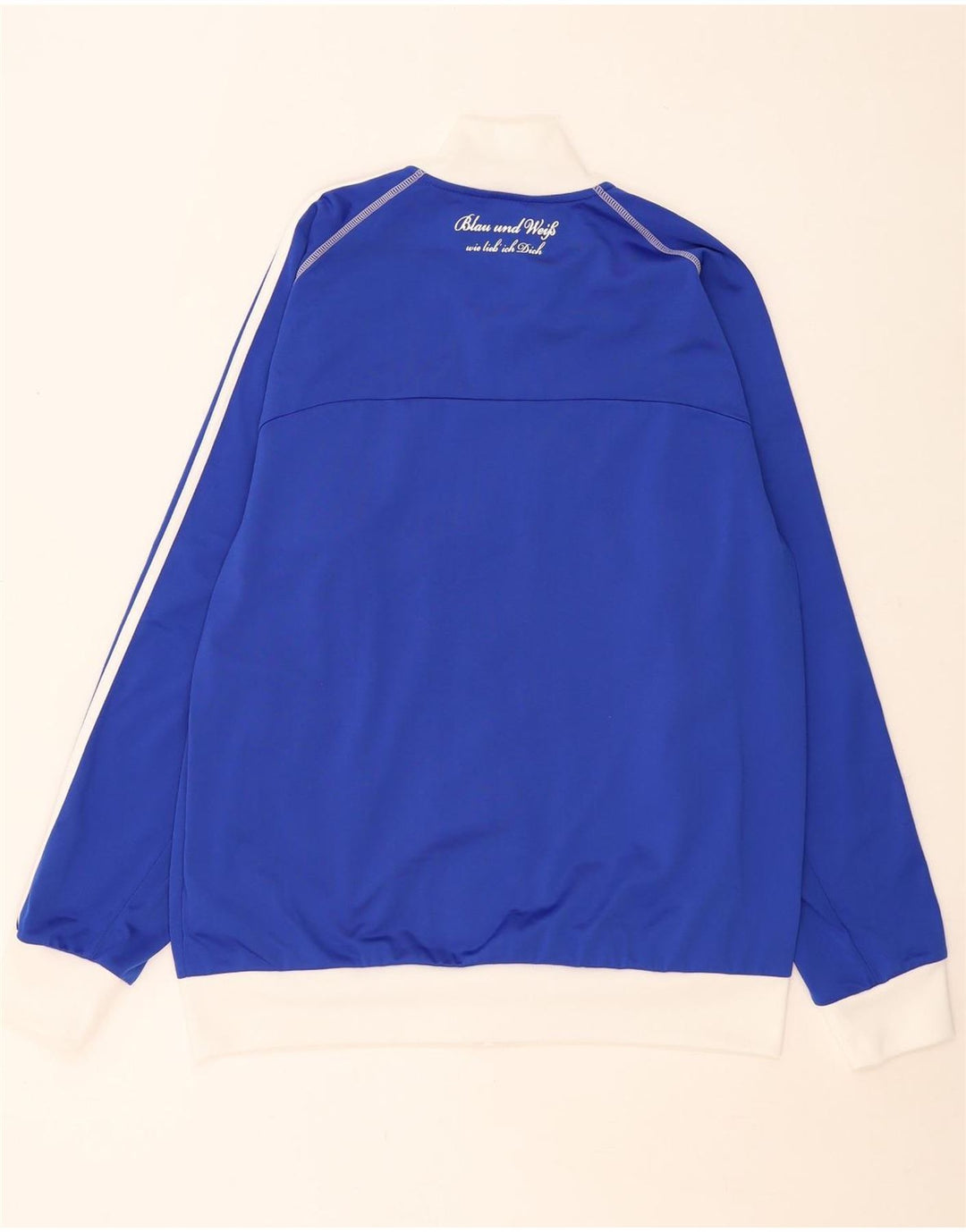 Adidas Veste de survêtement pour homme Large Bleu Colorblock Polyester