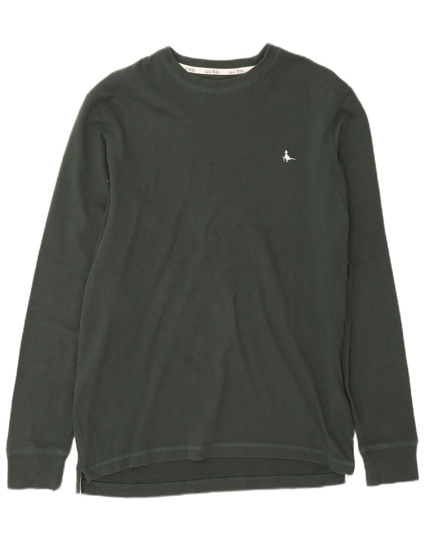 Jack Wills Haut à manches longues pour homme en coton vert petit