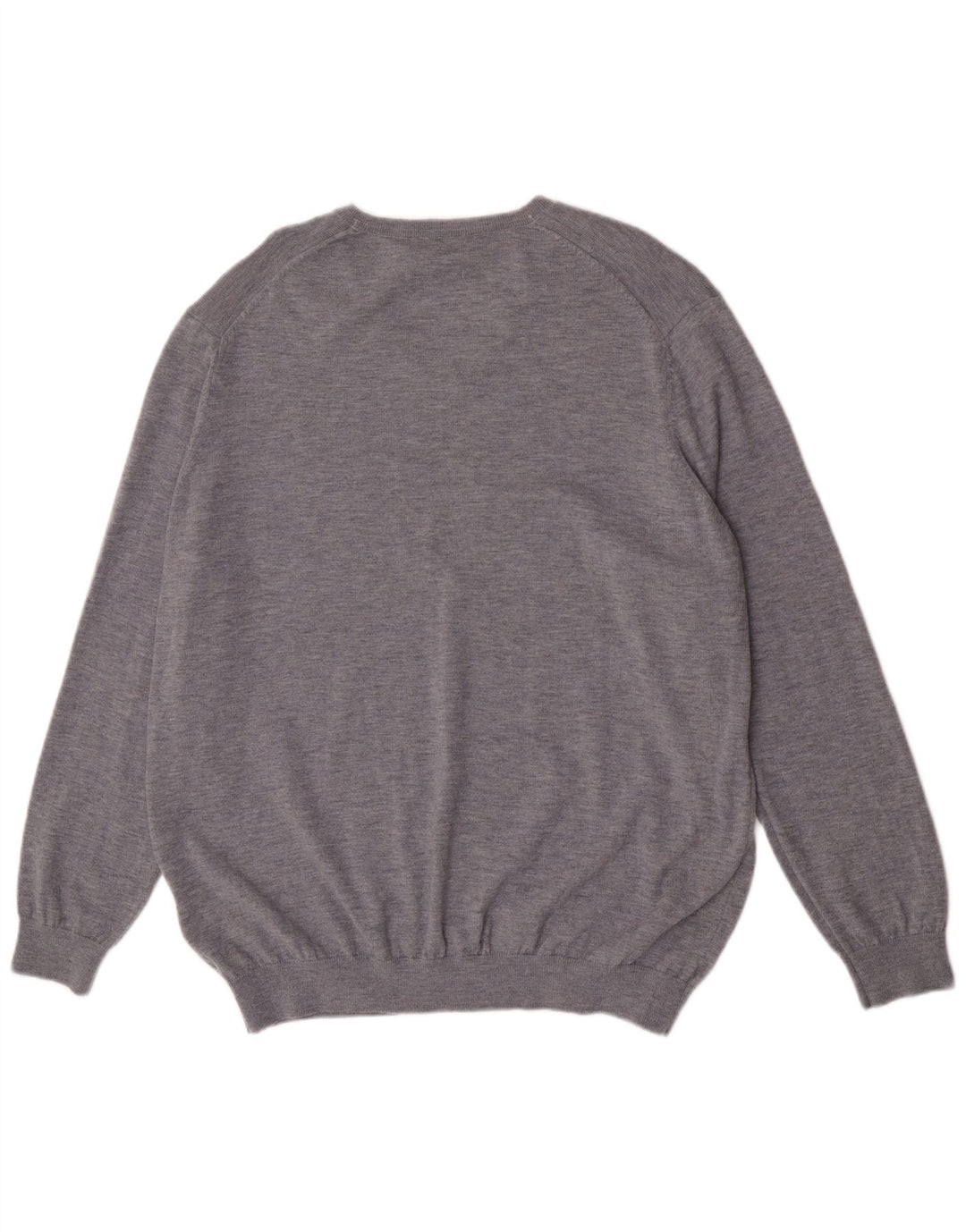 Marks & Spencer Pull autographe à col en V pour homme 2XL Gris laine