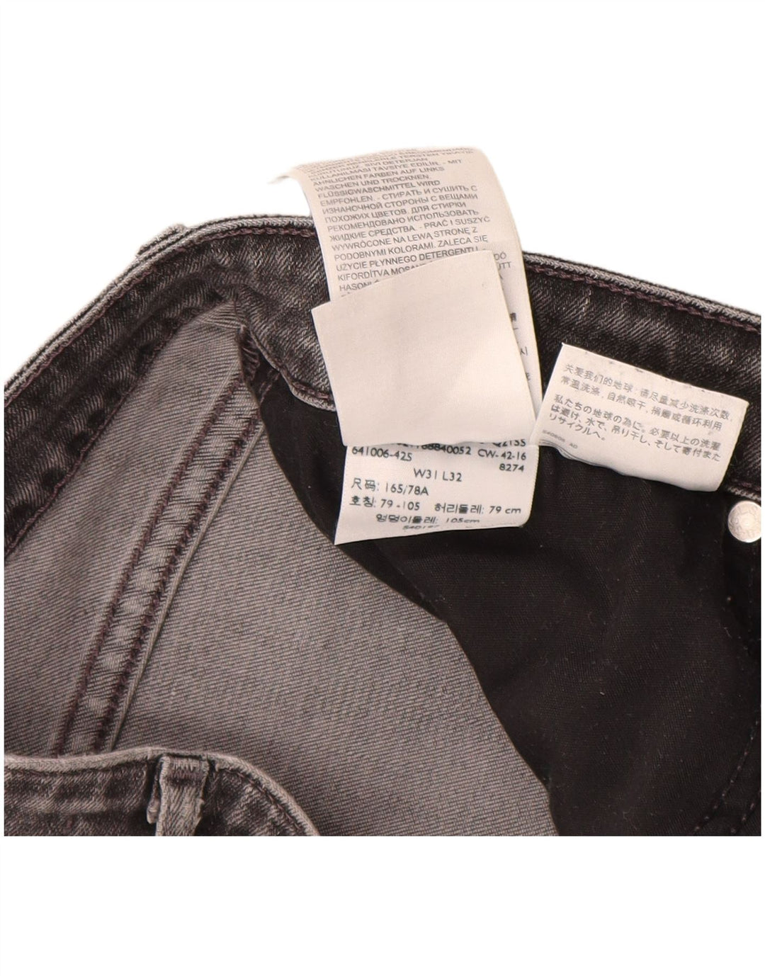 Levi's Jean Slim 712 Femme W31 L32 Gris Coton