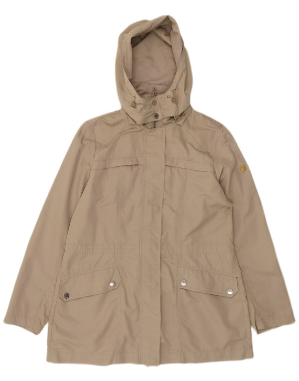 Conte of Florence Veste utilitaire à capuche pour femme UK 14 Large Beige Polyester