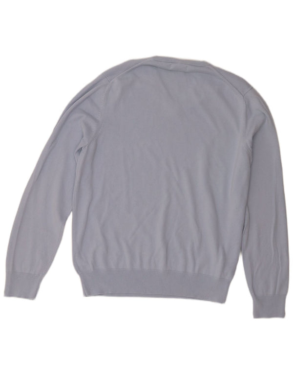 Marks & Spencer Pull col V pour homme XL en coton bleu