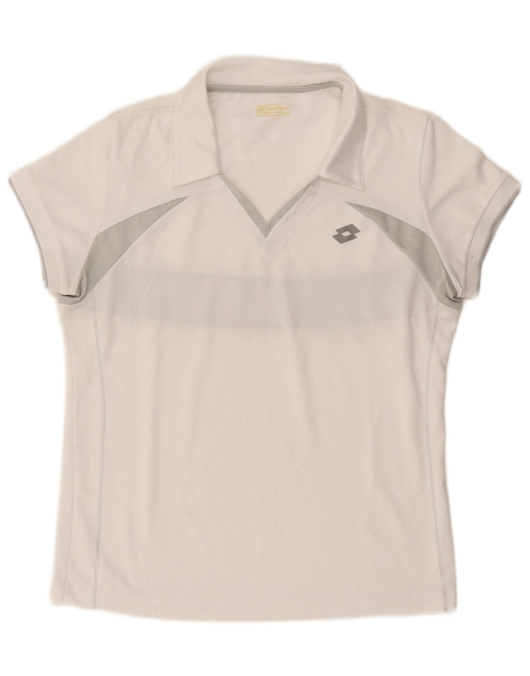 Lotto Polo Femme UK 12 Medium Blanc Colorblock