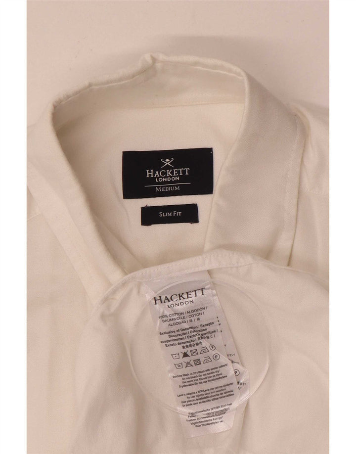 Hackett Chemise slim pour homme en coton blanc moyen