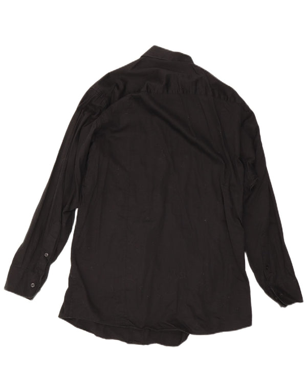 Calvin Klein Chemise Homme Taille 16 Grand Coton Noir