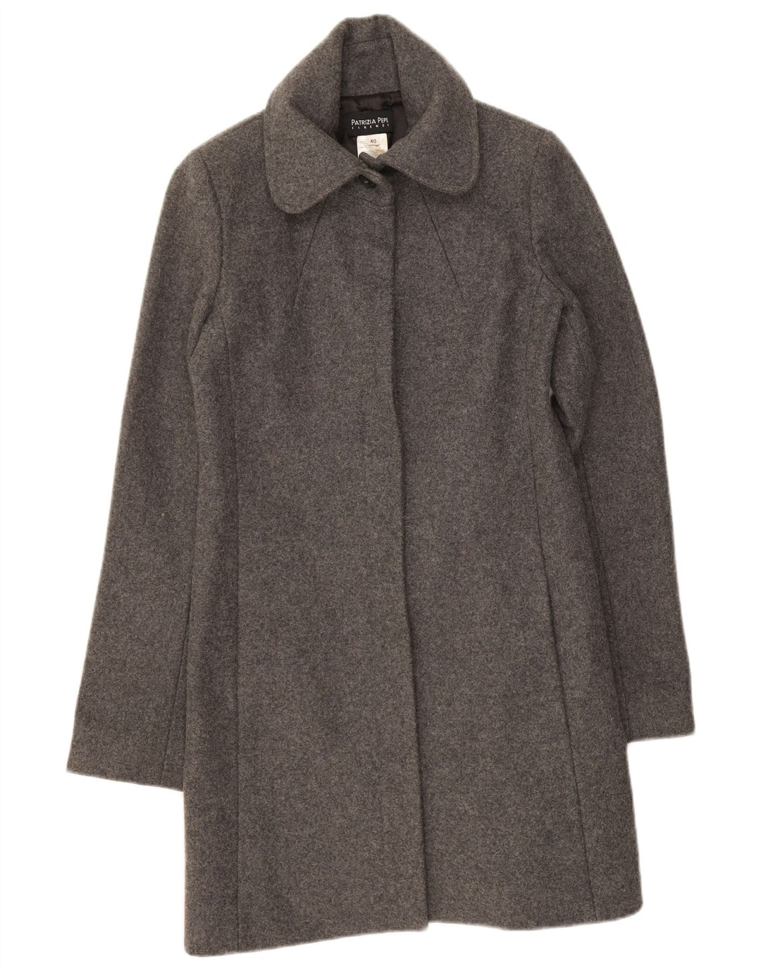 Patrizia Pepe Pardessus Femme IT 40 Petite Laine Grise