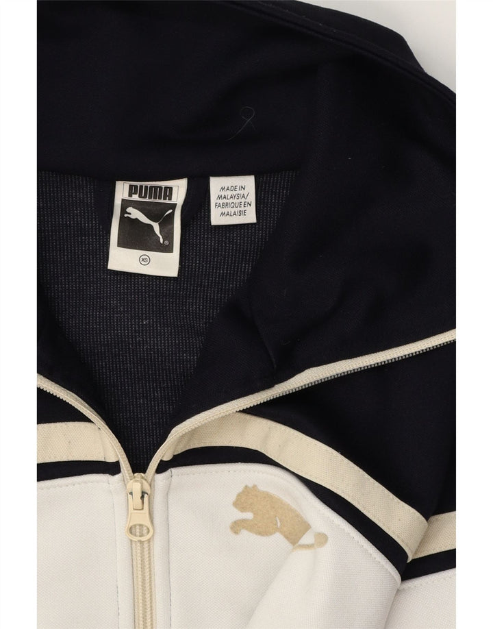 PUMA Veste de survêtement pour homme XS Bleu marine Colourblock
