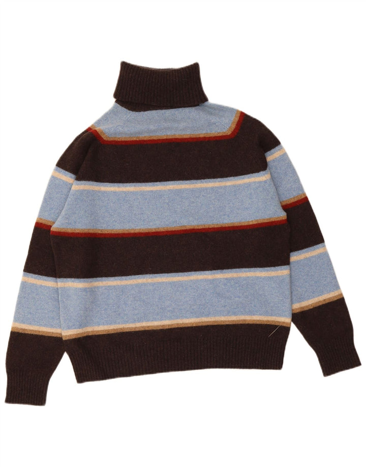 Daniel Hechter Pull col roulé pour femme UK 14 Large Bleu Rayé
