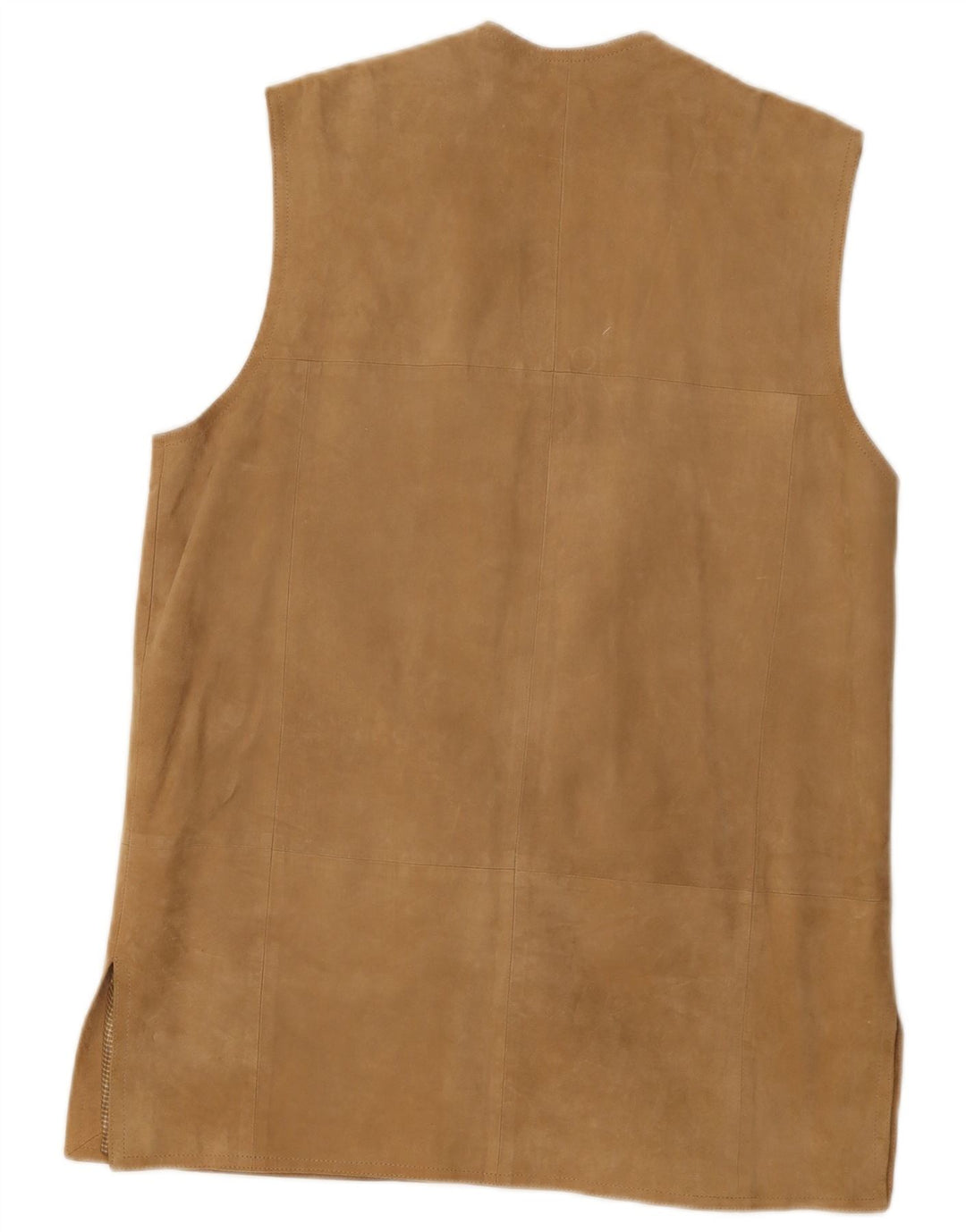 Max Harder Gilet en daim pour femme UK 12 Cuir beige moyen