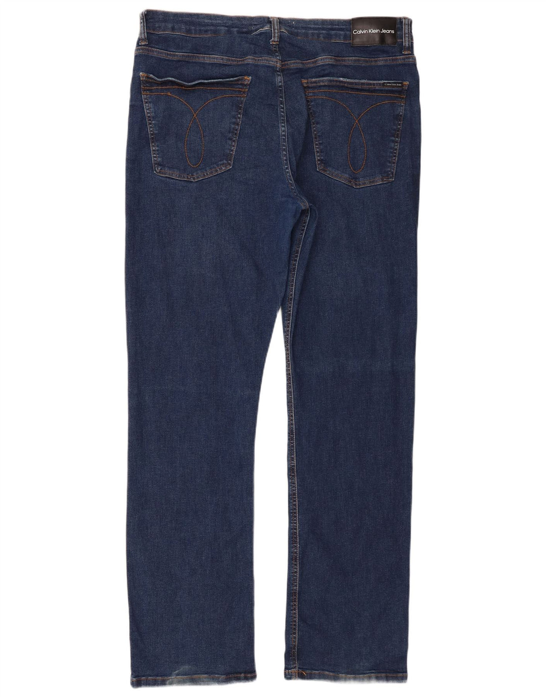 Calvin Klein Jean droit vieilli pour homme IT 48 Medium W38 L33 Bleu marine