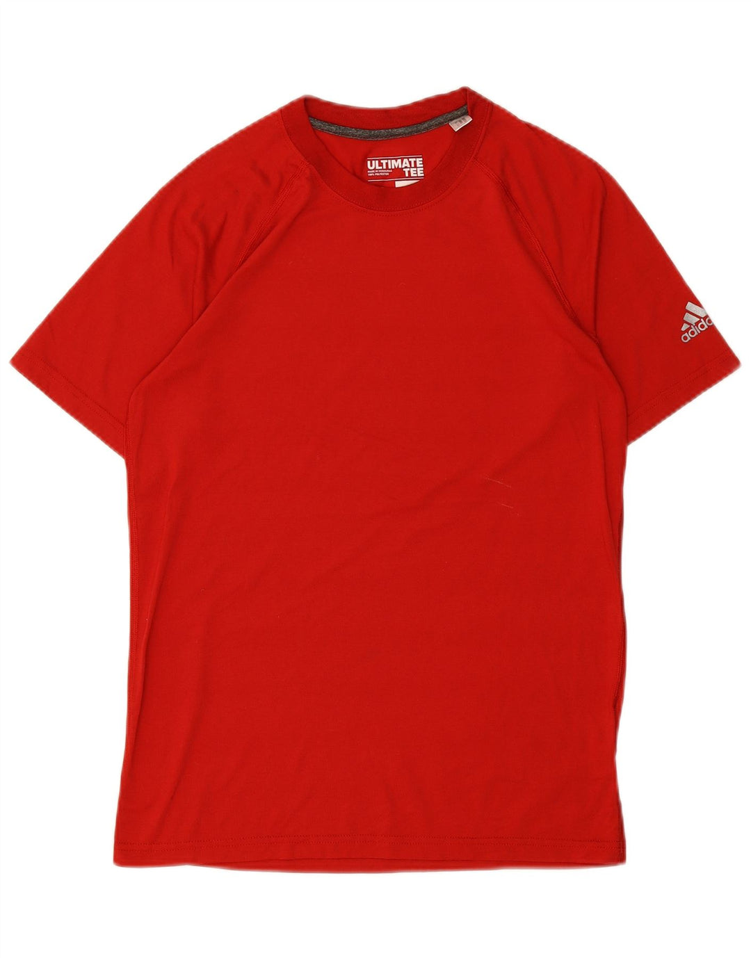 ADIDAS Mens T-Shirt Top Small Red Polyester