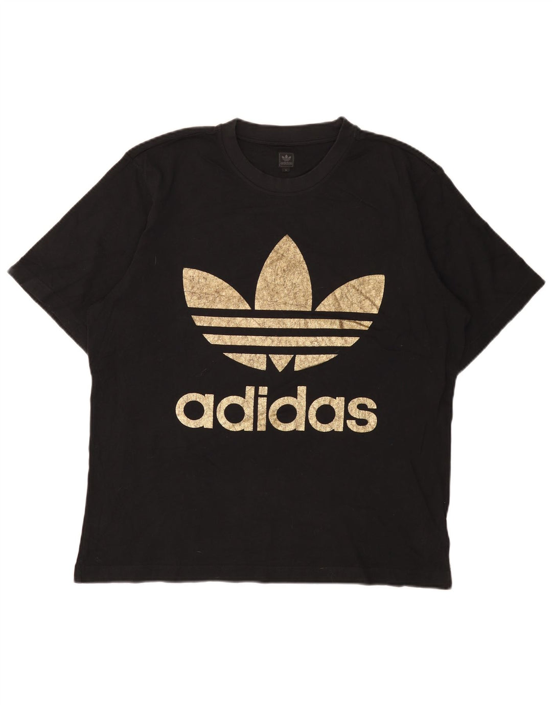 Adidas T-shirt graphique pour hommes, grand, en coton noir