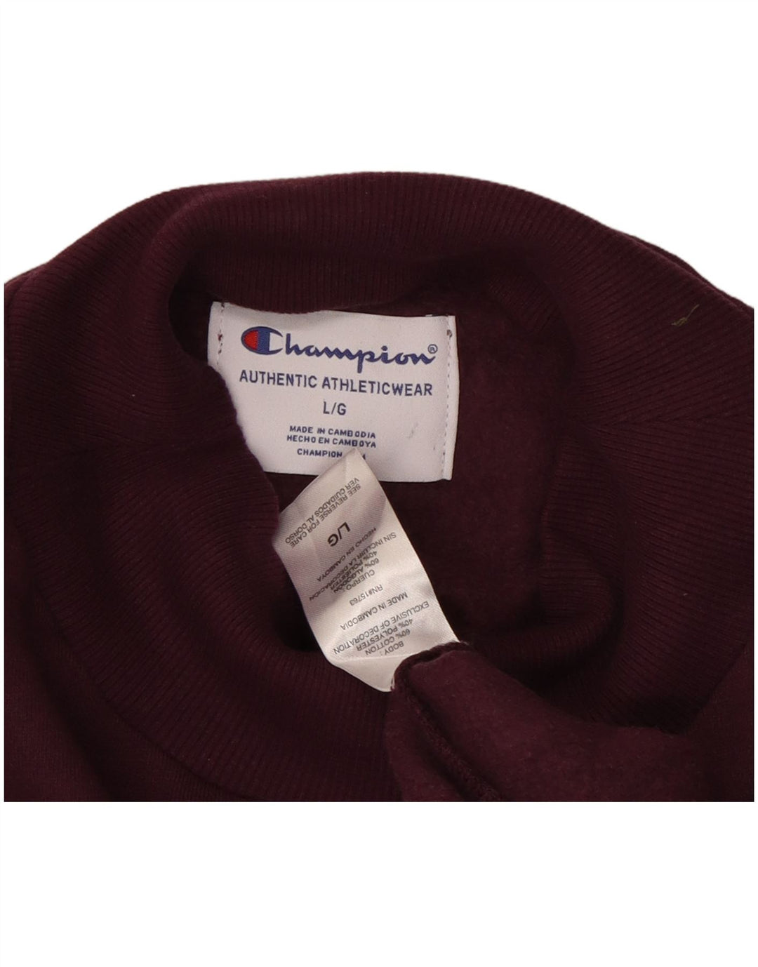 CHAMPION Sweat-shirt graphique surdimensionné pour femme UK 16 Large Violet