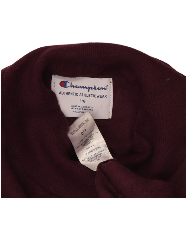 CHAMPION Sweat-shirt graphique surdimensionné pour femme UK 16 Large Violet