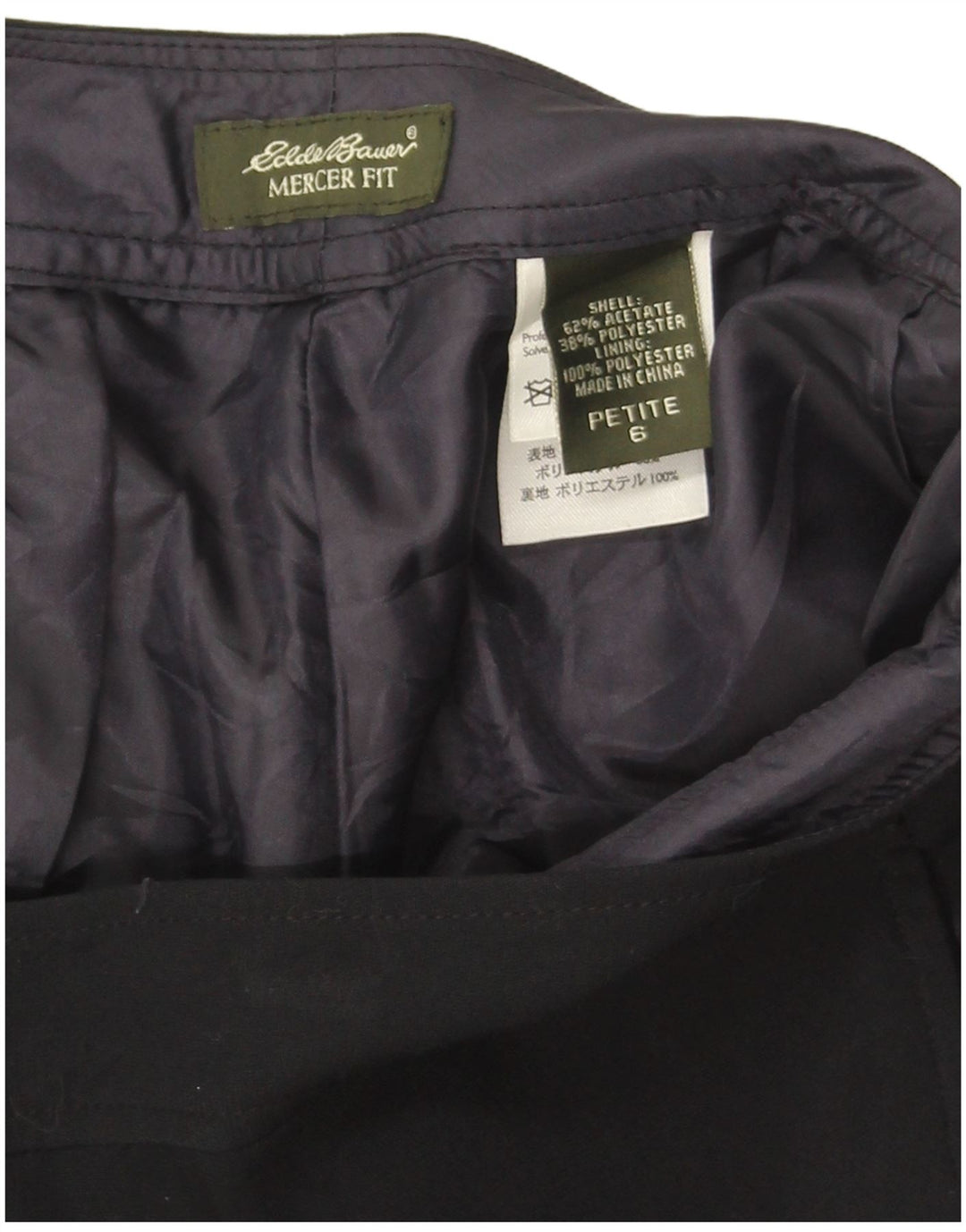 Eddie Bauer Pantalon décontracté pour femme Petite Bootcut US 6 Medium W30 L29 Noir