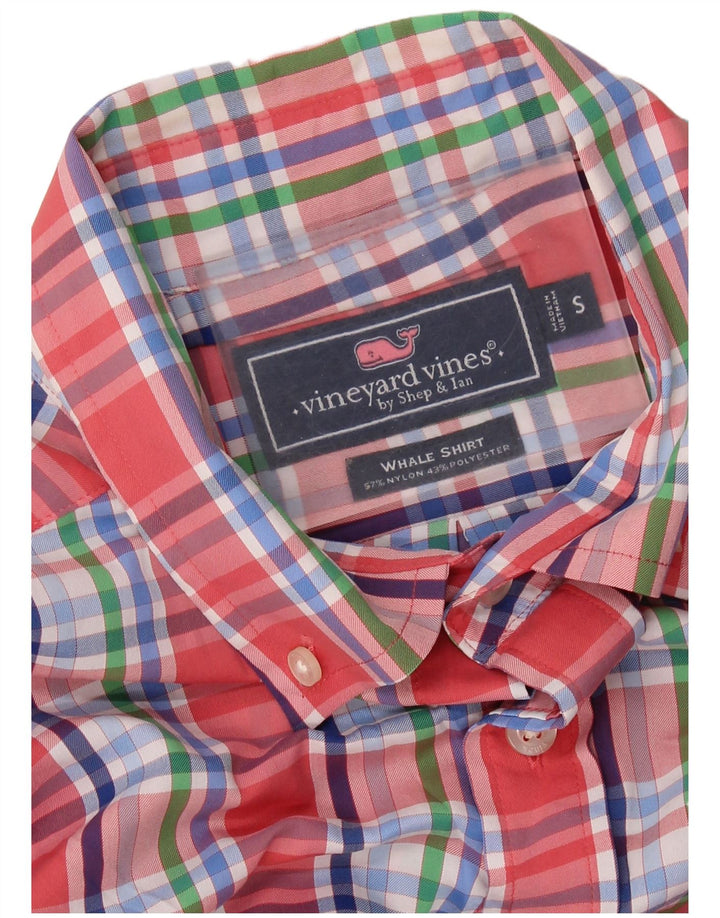 VINEYARD VINES Chemise Homme Petit Carreau Rouge Nylon