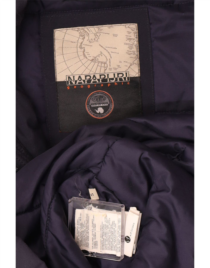 Napapijri Parka à capuche pour homme UK 36 Small Bleu marine Polyamide