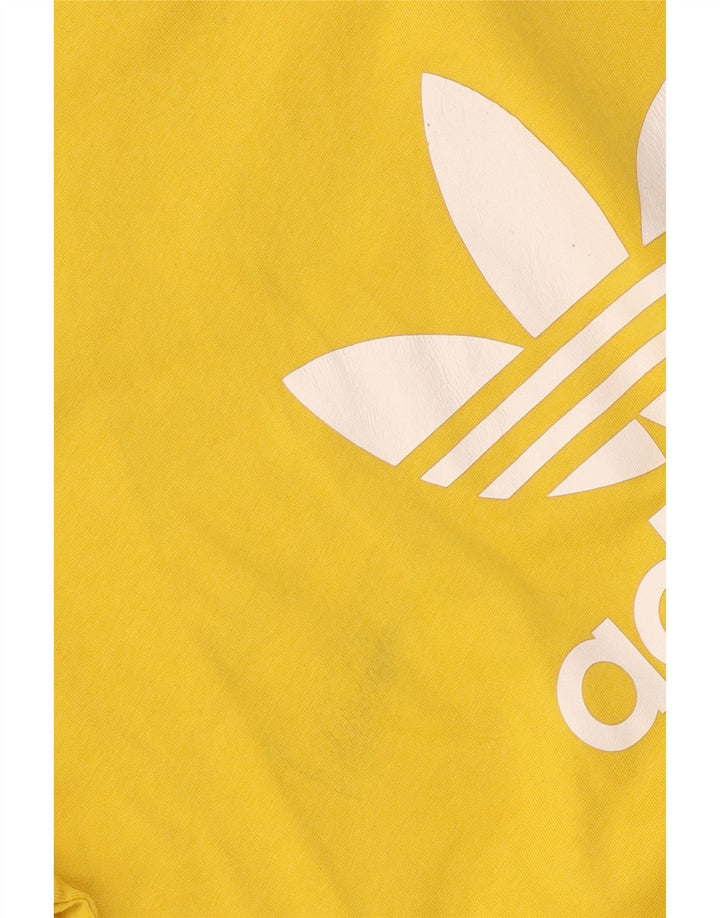Adidas T-Shirt Graphique Homme Jaune Moyen Coton