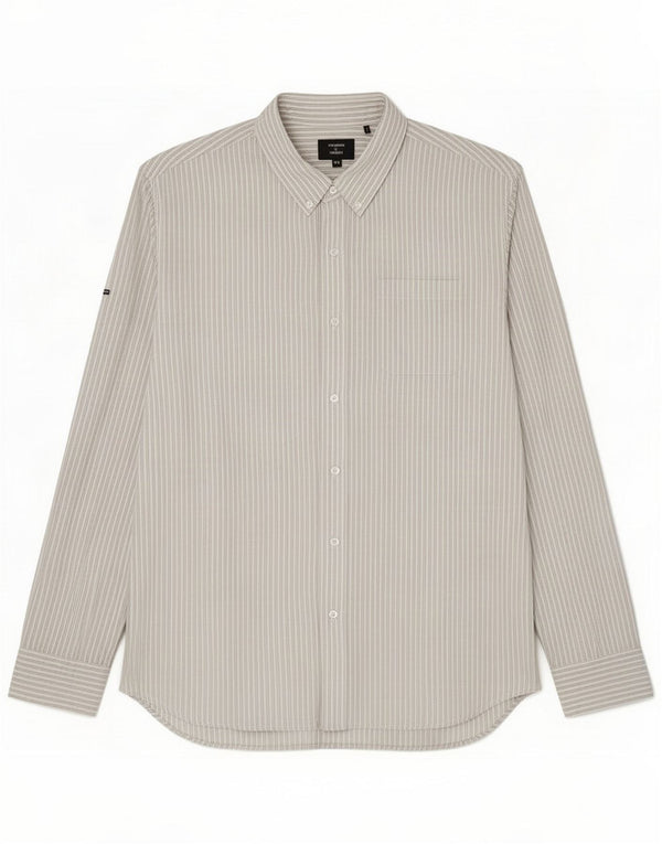 Chemise Homme Superdry 3XL Coton Rayé Gris