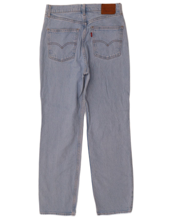 Levi's Jean Slim Droit Taille Haute Femme W28 L28 Bleu Coton