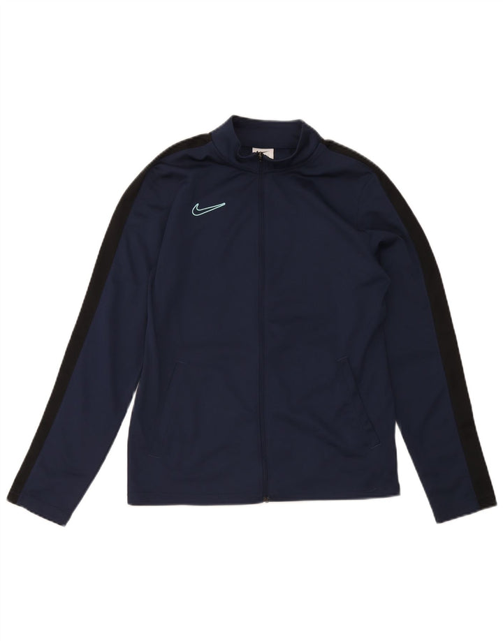 Nike Veste de survêtement Dri Fit pour garçon 12-13 ans Bleu marine Taille L