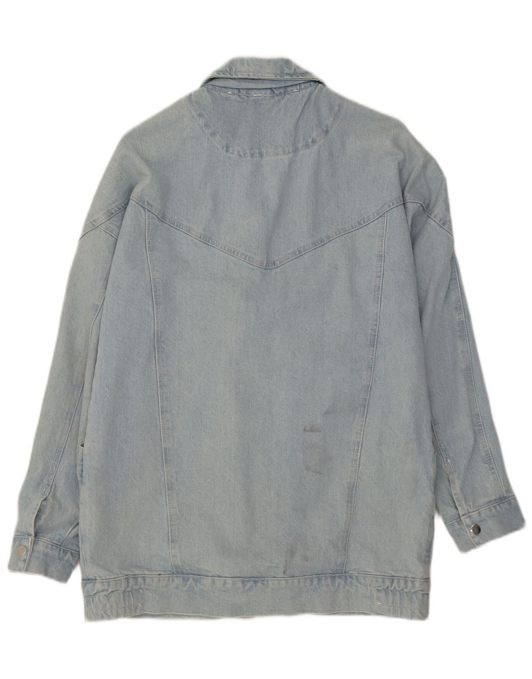 veste en denim femme vintage UK 14 Grand coton bleu
