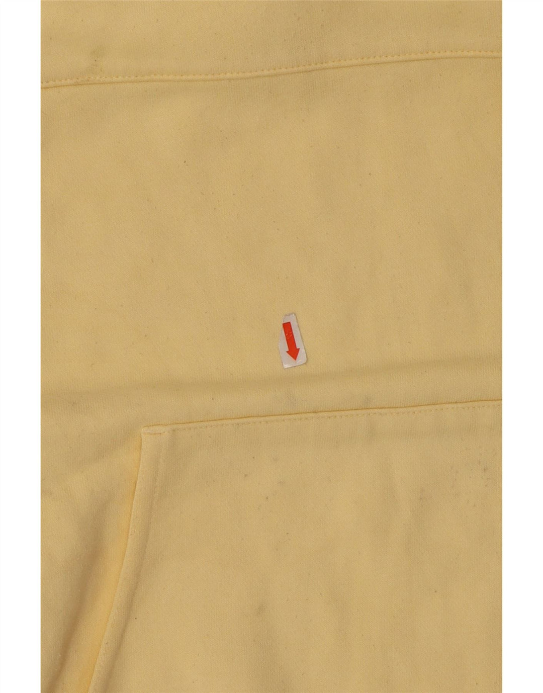 Adidas Pull à capuche surdimensionné pour femme UK 14 Coton jaune moyen