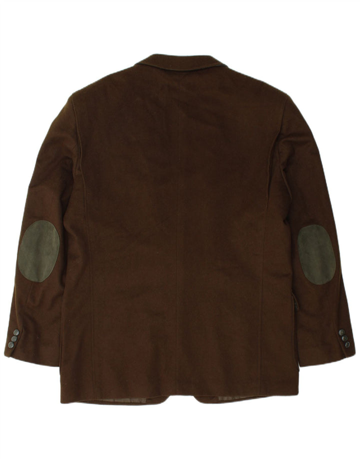 Steinbock Veste Blazer 2 Boutons Homme EU 54 2XL Kaki Laine Vierge