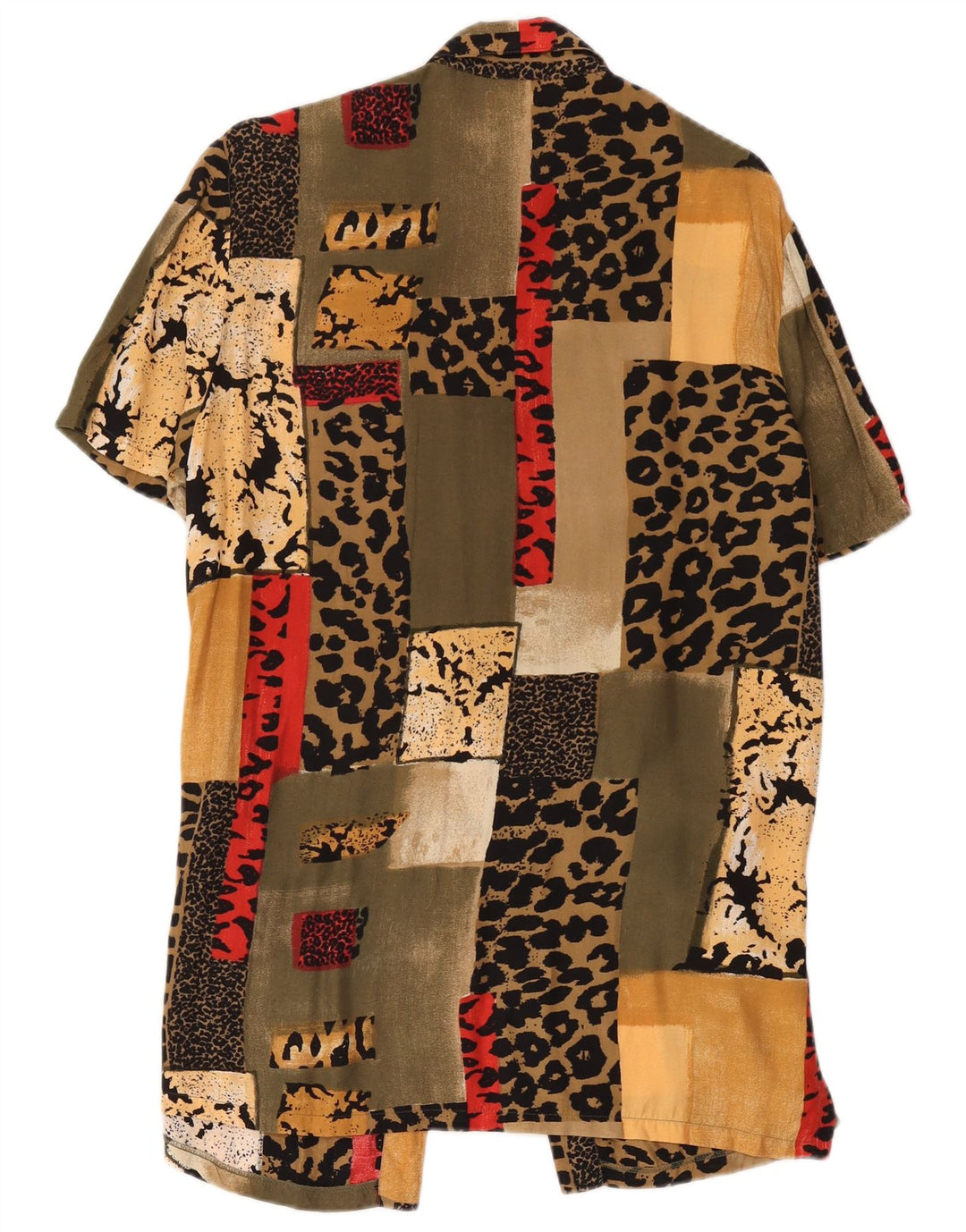 New Fast Robe Chemise Femme IT 42 Moyen Multicolore Patchwork Viscose