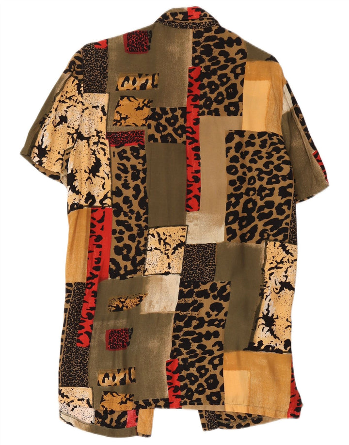 New Fast Robe Chemise Femme IT 42 Moyen Multicolore Patchwork Viscose