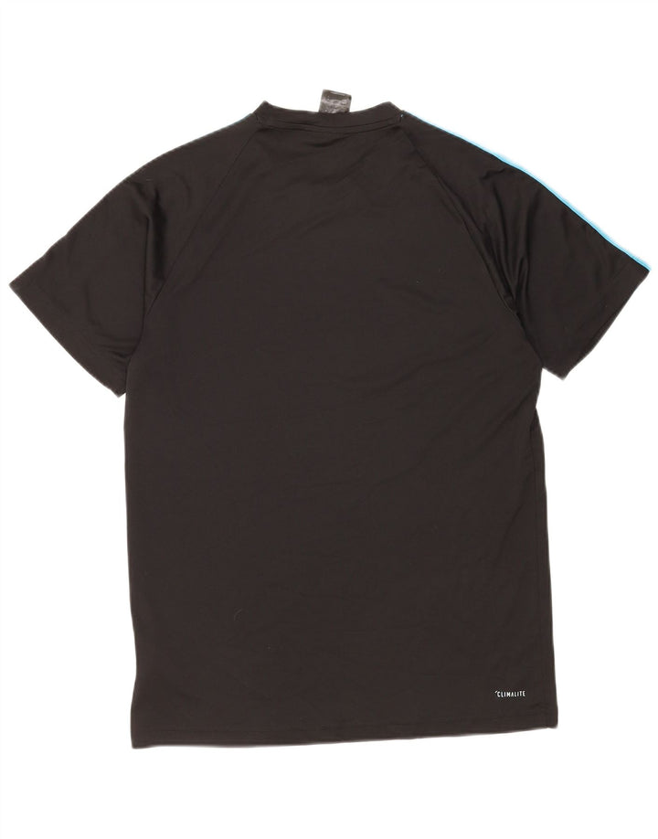Adidas Hommes Climalite T-Shirt Top Noir Moyen Polyester