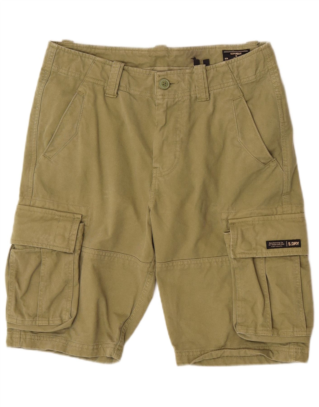 Superdry Short Cargo W32 Homme Kaki Moyen Coton