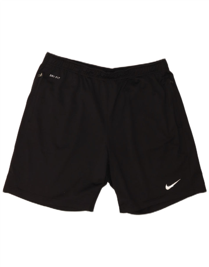 Nike Short de sport Dri Fit pour homme XL Noir Polyester