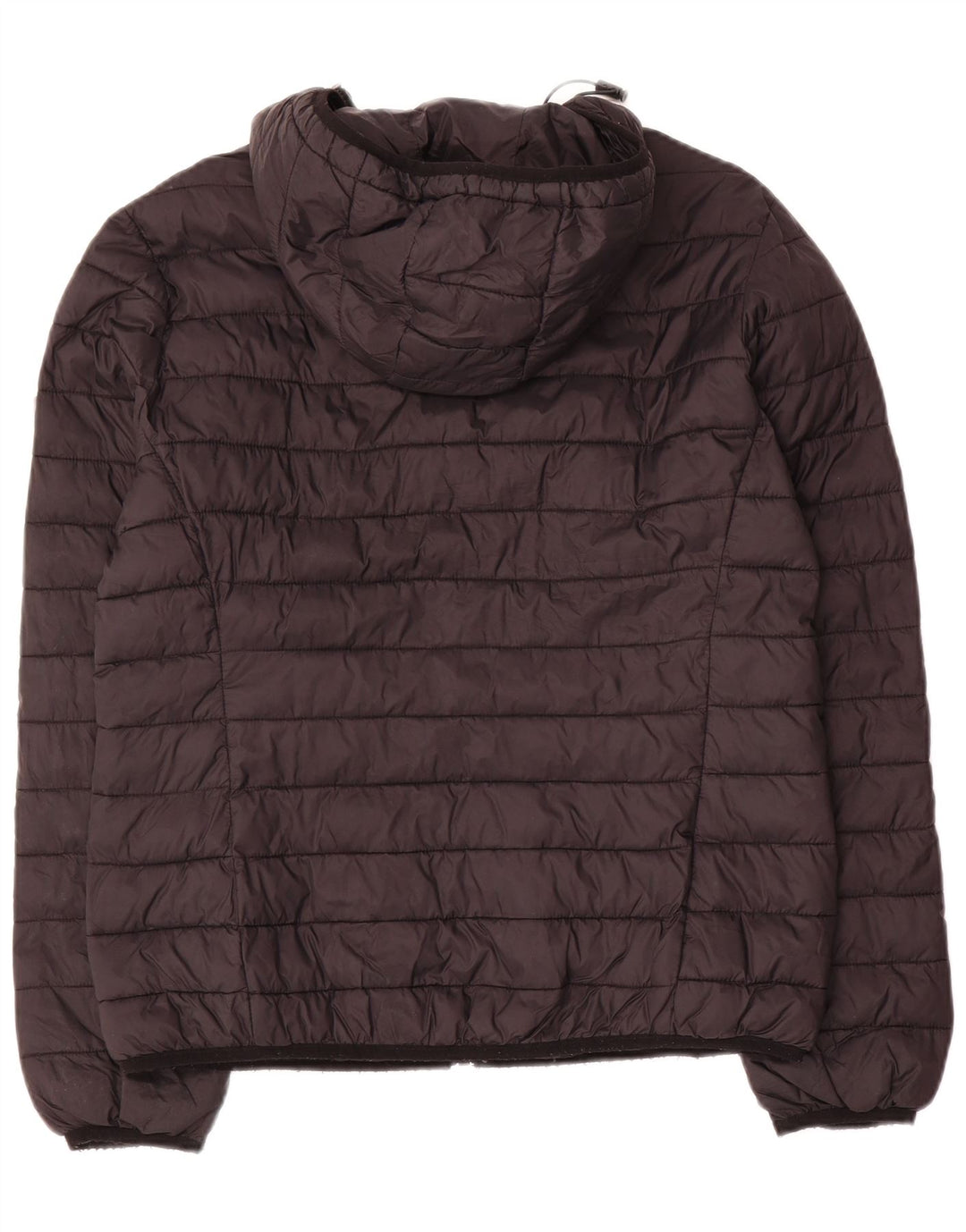 Carrera Veste matelassée à capuche pour femme UK 16 Large Noir Nylon