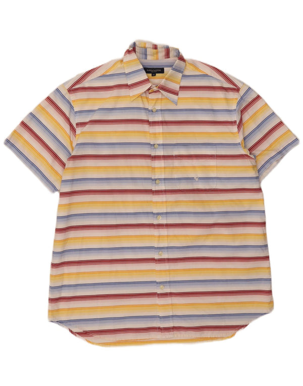 Marina Yachting Chemise à manches courtes pour homme Taille 43 Large Rayé multicolore