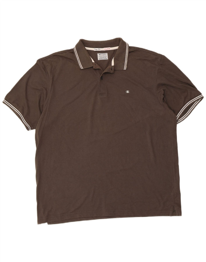 CHAMPION Polo Easy Fit Homme 3XL Marron Coton