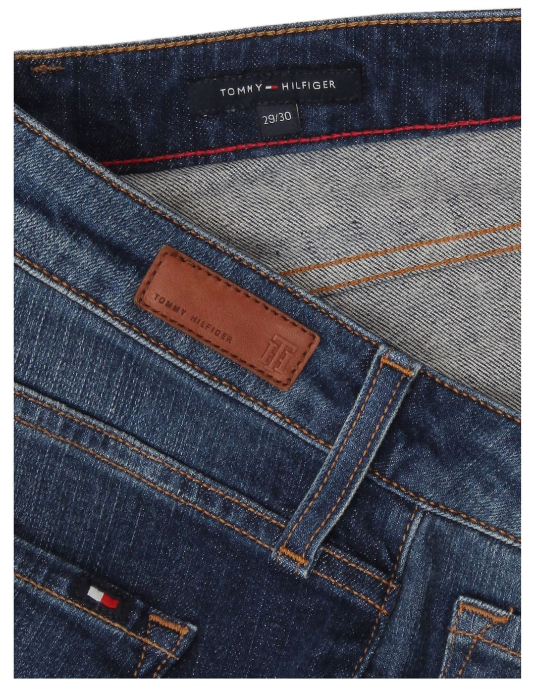 Tommy Hilfiger Jean Slim Femme W29 L30 Bleu Coton