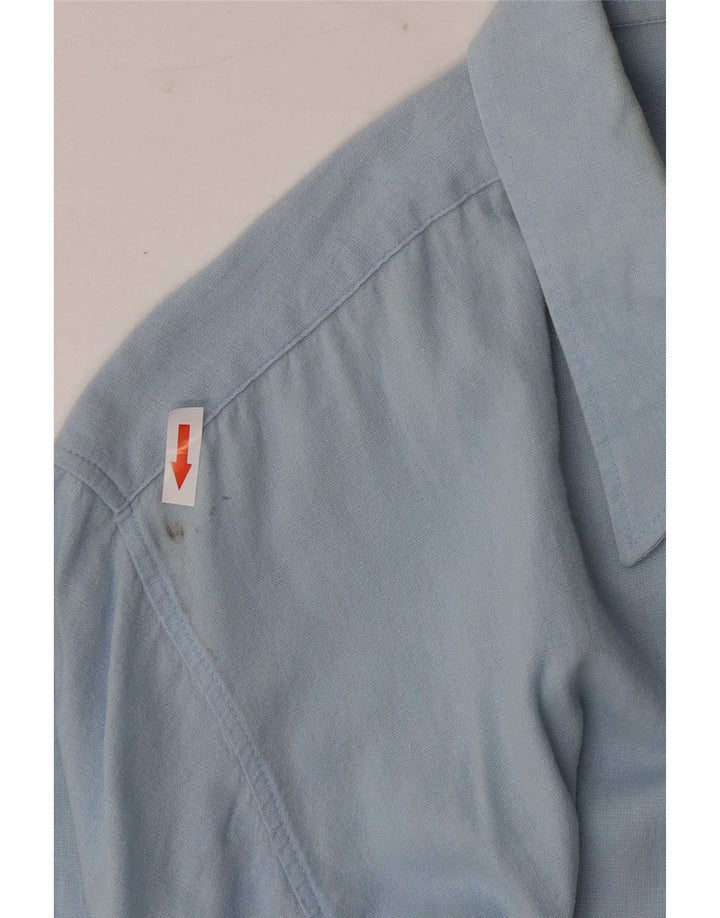 Lee Chemise à Manches Courtes Homme XL Bleu Coton