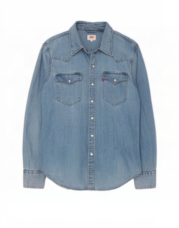 Levi's Chemise en Jean Homme Bleu XS