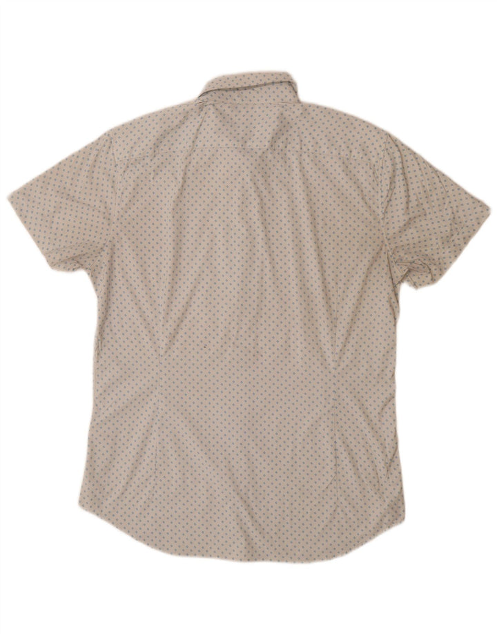 BONOBOS Chemise à manches courtes pour homme en nylon floral blanc