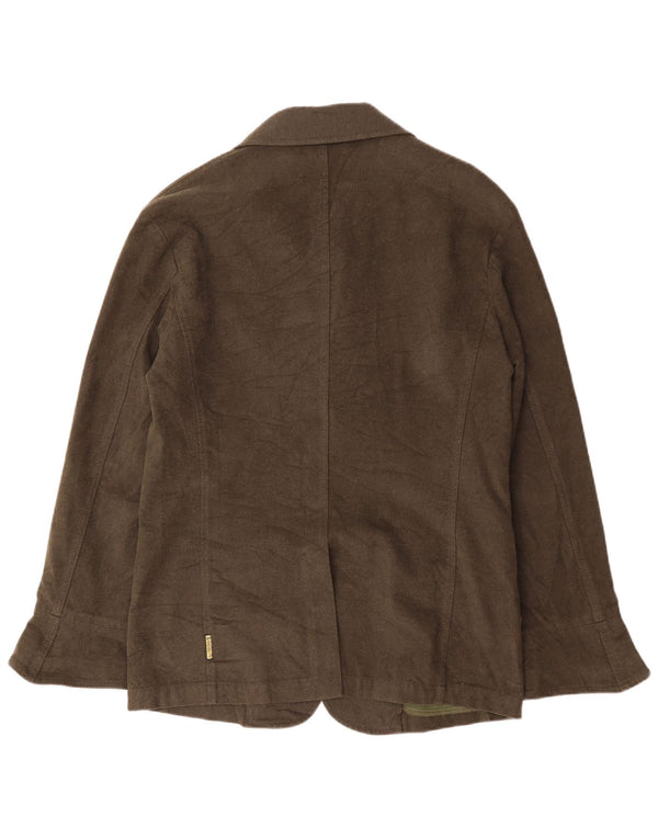 ARMANI JEANS Veste Blazer 2 Boutons Homme IT 52 Grand Kaki Coton