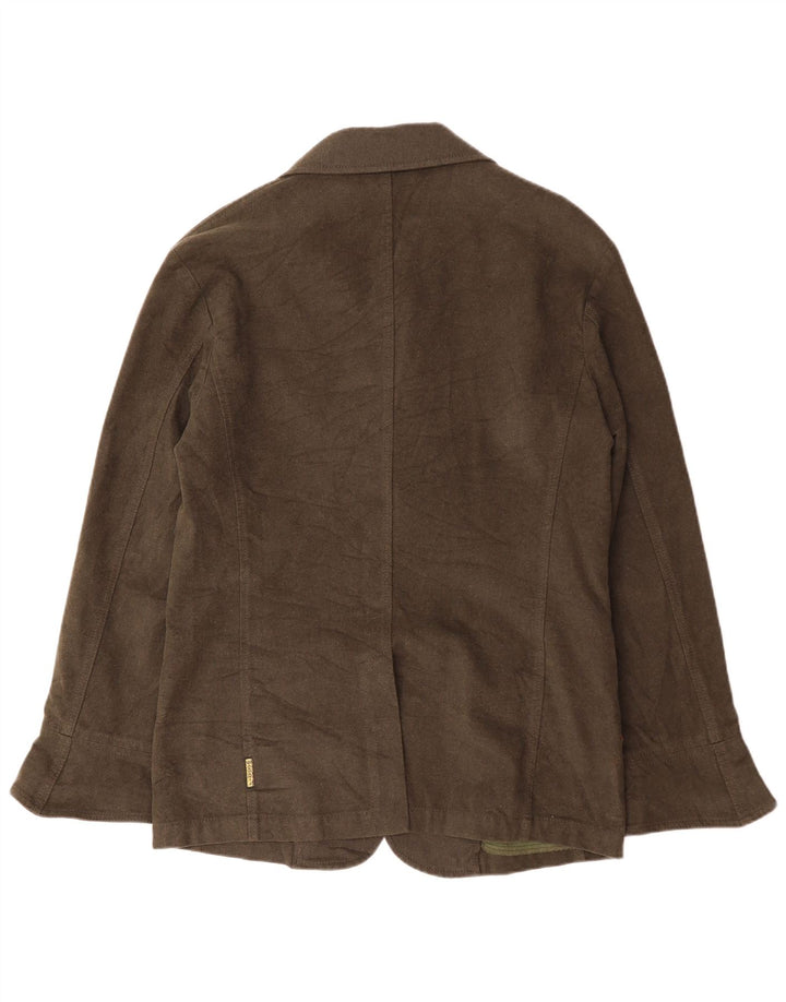 ARMANI JEANS Veste Blazer 2 Boutons Homme IT 52 Grand Kaki Coton