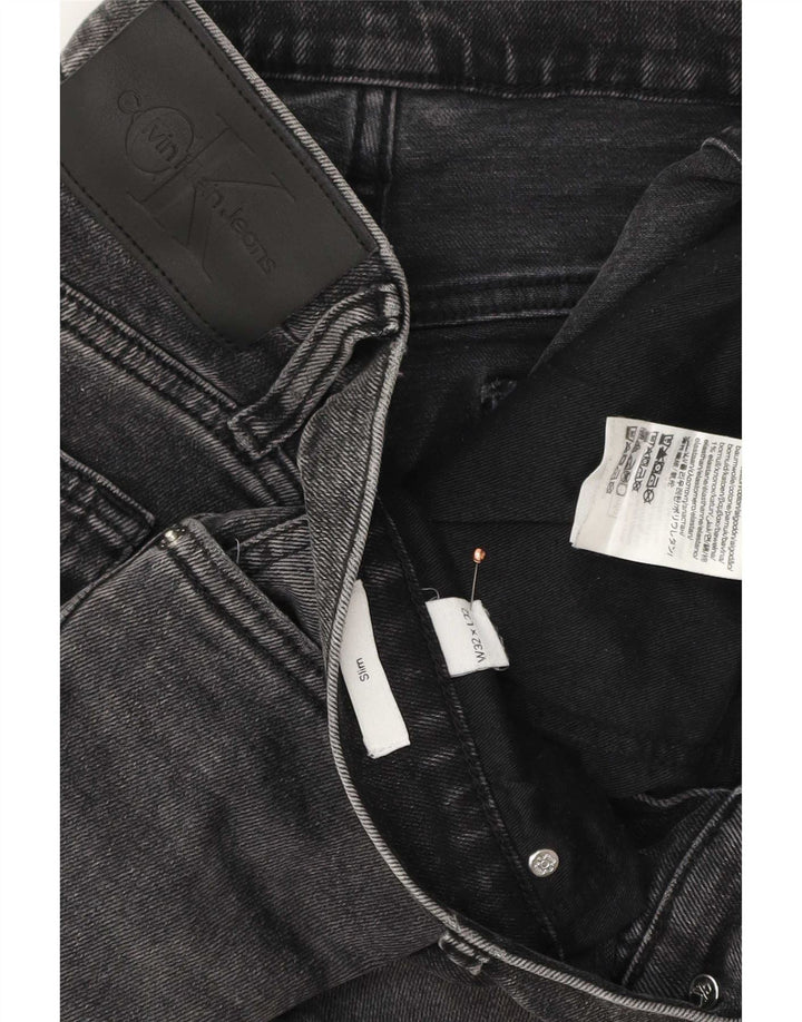 Calvin Klein Jean Slim Homme W32 L32 Gris Coton