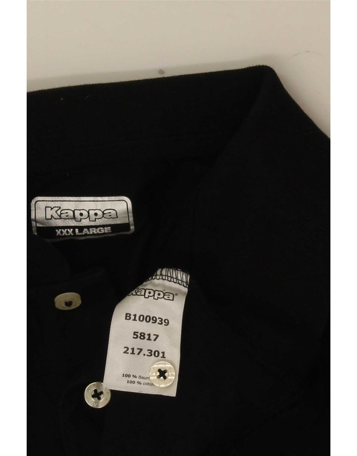 Kappa Polo Homme 3XL Noir Coton