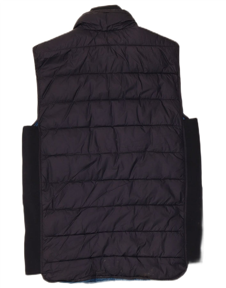 Zara Gilet rembourré pour homme UK 38 Bleu marine moyen Polyester