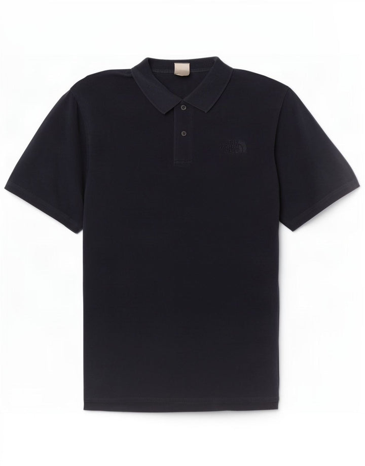 The North Face Polo Homme Bleu Marine Moyen Coton