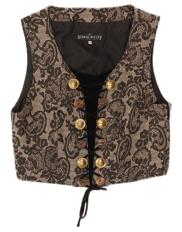 Berwin & Wolff Haut Corset Sans Manches Femme IT 42 Beige Moyen Floral