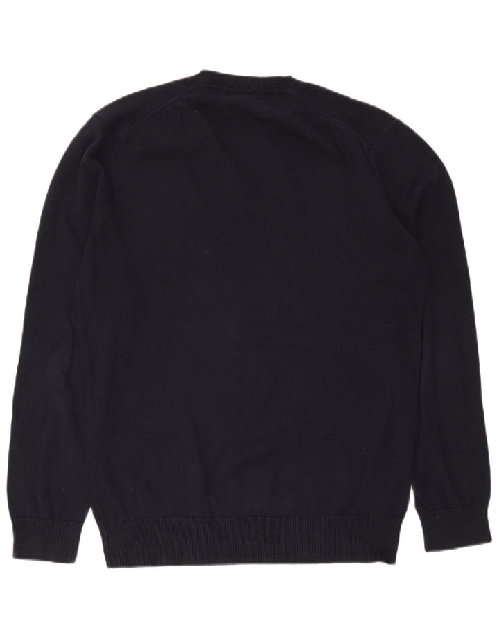 French Connection Pull Col V Homme Bleu Marine Moyen Coton