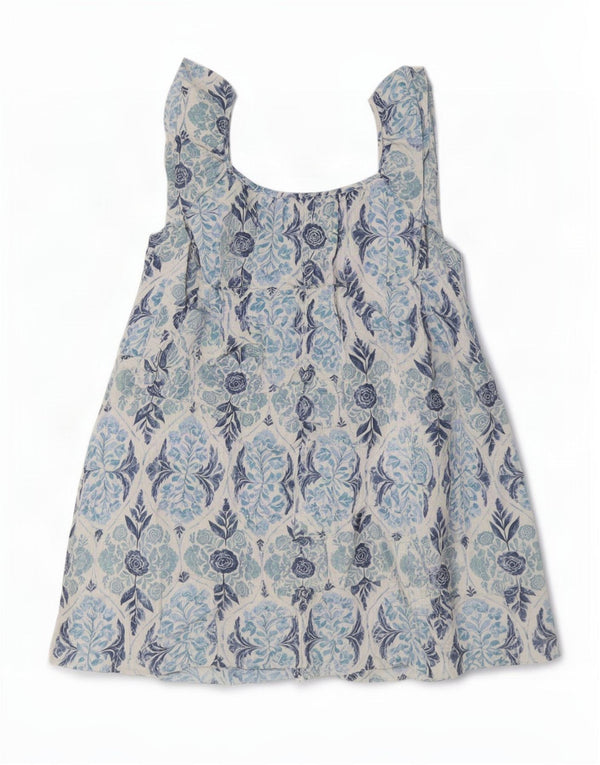 Next Robe d'été surdimensionnée sans manches pour femme UK 42 Bleu moyen Floral Bohème