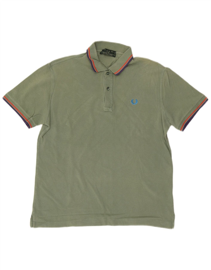 FRED PERRY Polo Homme Vert Moyen Coton
